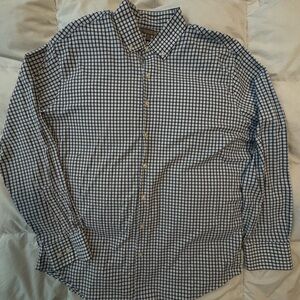 Peter Millar Casual Button Down Shirt in Blue with Soft Fabric and Relaxed Fit